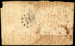GB 1843 1d red and 2d blue rare mixed franking to New Zealand 1843 ...