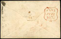 GB 1852 hand-drawn stamp on cover 1852 cover to Cavendish Square ...