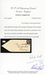 GB 1840 1d black May Date cover 1840 ‘May Date’ cover sent from ...
