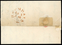 GB 1d black Plate 10 on 1841 cover 1841 (Mar 1) entire letter from ...
