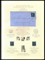 GB 1855 2d blue Plate 5 collection 1855 well written-up collection of ...