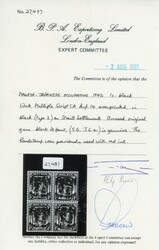 Malaya Japanese Occupation 1942 (3 Apr) Straits 1c black, chop 'A' in ...