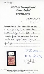 Malaya Japanese Occupation Singapore: 1942 Straits 10c dull purple ...