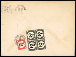 British Guiana Postage Dues cover1943 incoming envelope from Canada ...