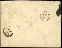 Falkland Islands SG 11ax 1891 bisect cover 1891 large part envelope ...