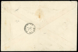 Falkland Islands 1898 cover SG17, 22 4½d rate to London 1898 (MR 16) ...