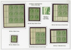 Falkland Islands SG 60/69 display collection mint 1912-20 mint ...