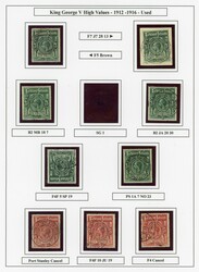 Falkland Islands SG 66/69 collection used 1912-20 3s to £1 used ...