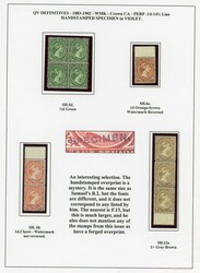 Falkland Islands QV display collection 1882-1902 display collection ...