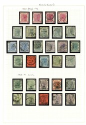 Hong Kong 1862 to 1992 mainly used collection on leaves1862 to 1992 ...