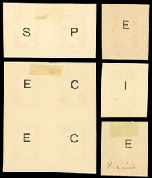 India 1894 impressions from the Die Used for the ½a 1894 impressions ...