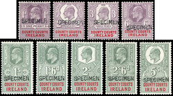 Ireland County Courts 1902 set to 5s SpecimenCounty Courts. 1902 set ...