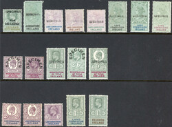 Ireland overprints on GB balance lot QV/KE VII balance group with ...