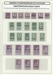 GB Unappropriated Dies Plate Proof Specimen set Unappropriated Dies. ...