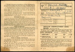 GB Agricultural Unemployment Insurance 1943-4 Contribution card ...