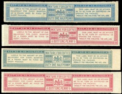 GB Coffee Duty 1882 ½d and 1d Specimens and unused Coffee Duty. 1882 ...