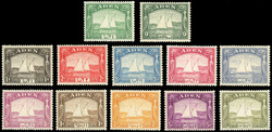Aden SG 1-12 1937 Dhow set mint 1937 Dhow set of twelve, fine ...