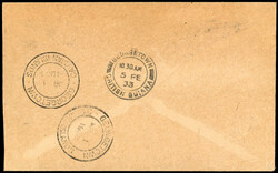 Anguilla 1933 'Panton' cover to Cayman Islands missent to British ...