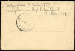 Antigua 1937 cover to Solomon Islands, redirected to Austria Antigua ...