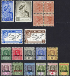 Antigua mint selection 1863-1948 mint selection arranged on ...