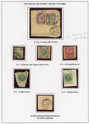 GB used in Ascension group SG Z7/19 GB used in Ascension. 1881-1900 ...