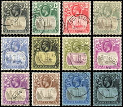 Ascension 1924-33 set of twelve to 3s SG 10-20 used 1924-33 set of ...