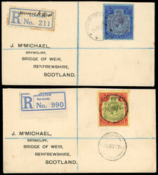 Bermuda 1927 pair of McMichael covers 1927 pair of McMichael covers; ...