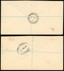 Bermuda 1927 pair of McMichael covers 1927 pair of McMichael covers; ...