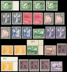British Guiana SG 308-319b 1938-52 set with perfs mint 1938-52 set of ...