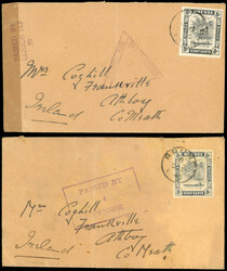 Brunei WW2 Censor covers 1940-1 censor covers, two to UK and two to ...