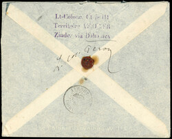 French Sudan 1901 stampless envelope to Paris 1901 (17 Fevr) ...