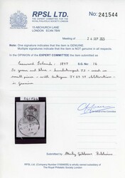 Leeward Islands SG 16 1897 5s Jubilee used 1897 Queen's Diamond ...