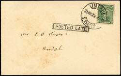Rhodesia 1923 envelope used locally at Umtali 1923 envelope used ...