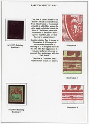 St Helena Badge issue 'Prominent Minor Flaws' display collection ...