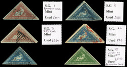 Cape of Good Hope triangles collection 1853-63 mint and used ...