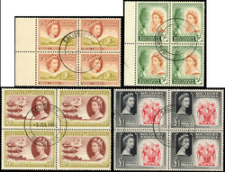 Southern Rhodesia SG 78-91 1953 set blocks used 1953 set of fourteen ...