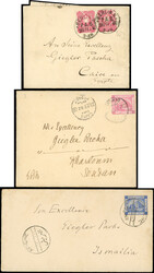 Sudan 1881-82 covers and letters to Carl Giegler, director of Sudan ...