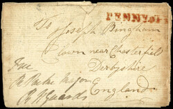 Great Britain 1813 Napoleonic Mail pre-stamp cover to England 1813 ...