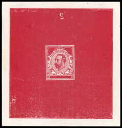 GB SG 321 1911 ½d Downey Head Die Proof (Die 1a). 1911 ½d Downey ...