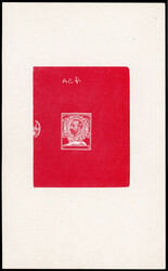 GB SG 327 1911 1d Downey head Die proof 1911 1d Die proof (Die 1a). ...