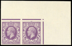 GB SG 441 1934 1½d Photogravure essay pair in dull lilac1934 1½d ...