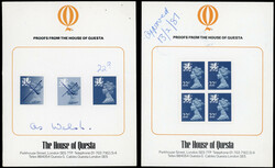 GB Wales SG W30-54 1978-81 Questa litho trials on presentation cards ...