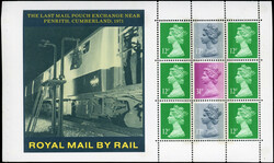 GB SG Spec. UEP27c 1986 British Rail booklet pane phosphor on both ...