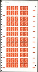 GB SG 1667 1997 Harrisons/DLR self adhesive booklet trial sheets 1997 ...