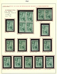 Fiji KG VI shades/printings study 1937-55 KG VI mint collection (292) ...