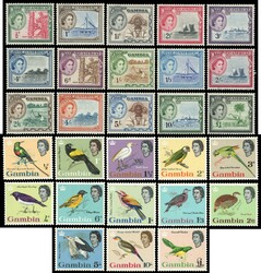 GAMBIA: 1869-1963 mint collection neatly presented on Hagner sheets ...