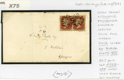 GB 1841 1d red-brown from ‘black’ plates group used on Scottish ...
