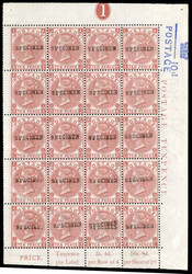 Great Britain SG 113 var 1867-80 10d pale red-brown complete pane opt ...