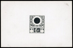 Great Britain SG 208var 6d Jubilee die proof1887 Jubilee 6d die proof ...