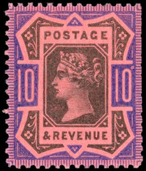 Great Britain Jubilee 10d colour trial SG 210var 1887-1900 Jubilee ...